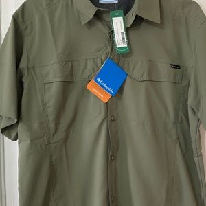 Columbia Silver Ridge Lite Short Sleeve Olive Green size M